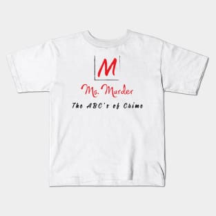 Traditional ABC's of Crime Kids T-Shirt